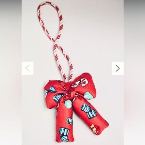 🎀 NWT Vera Bradley Plush Puffy Bow-Shaped Bag Charm in Diamond Patchwork Sweet